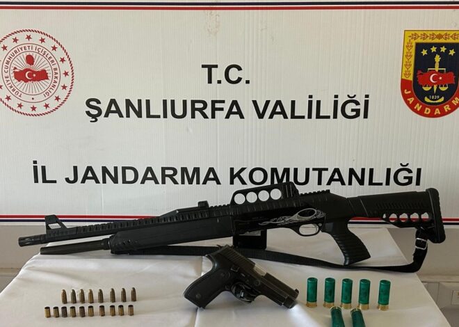 Şanlıurfa’da silah kaçakçılığı operasyonu: 8 gözaltı